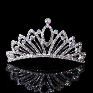 Cài tóc vương miện công chúa đính đá lấp lánh size 7,5cm