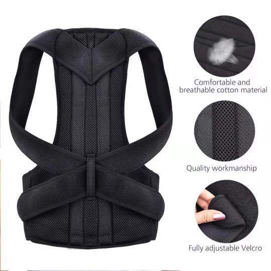 Đai chống gù lưng - vai - eo - chất liệu bền-thoáng - ​có nẹp cố định cột sống