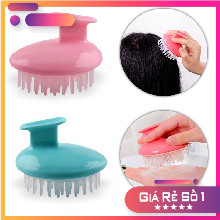 [Xả Kho] Lược gội đầu massage  2 in1 , lược gội đầu silicon thư giản da đầu