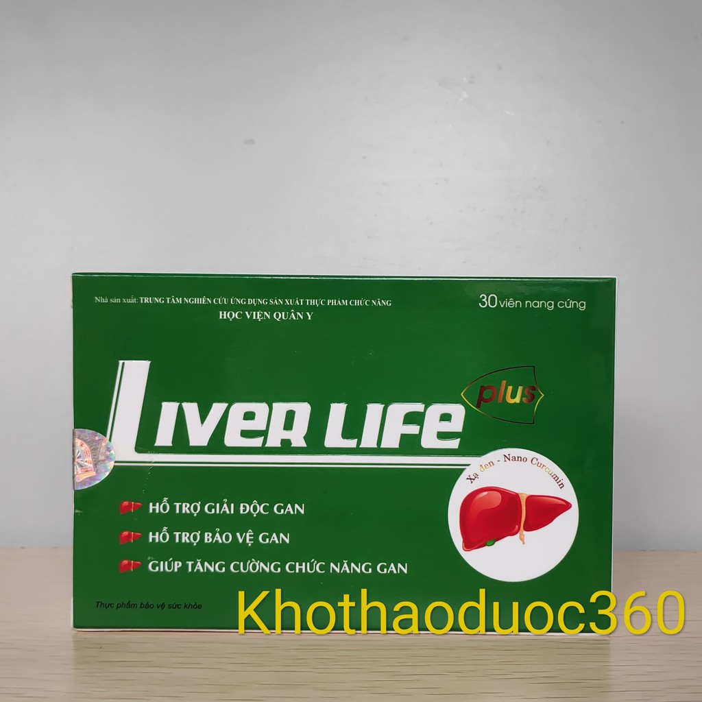 Liệu trình 4 hộp bổ gan Liver Life Plus – Học viện Quân Y | Thế Giới Skin Care