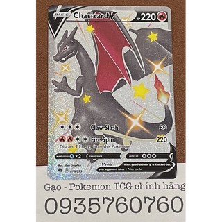 Thẻ bài Pokemon TCG: Charizard V shiny chính hãng (Charizard V - 079/073 - Shiny Ultra Rare) chính hãng