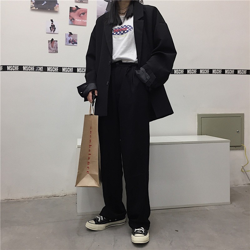 Áo blazer ulzzang form rộng | BigBuy360 - bigbuy360.vn