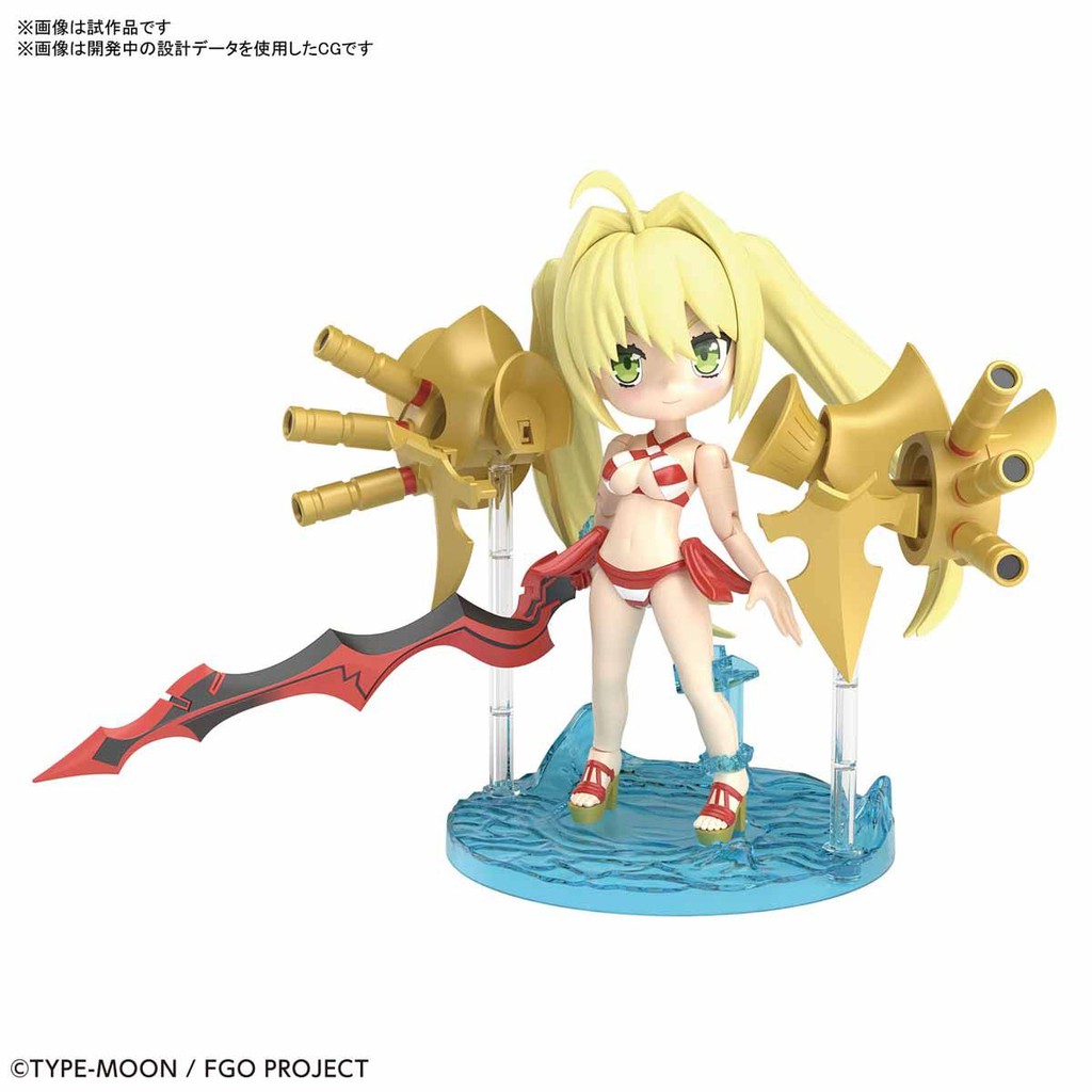 Mô Hình Lắp Ráp FGO Petitrits Caster / Nero Claudius (tặng kèm base)