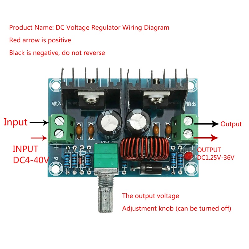 Bảng Mạch Điều Chỉnh Điện Áp Xh M401 DC 4 Sang 40V PWM