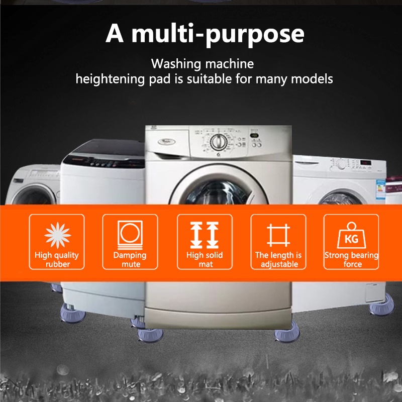 đế cao su kê chân, chống rung lắc cho máy giặt, máy rửa bát( 1cái)
