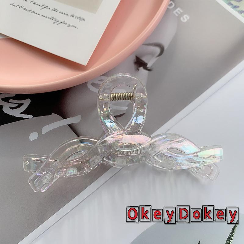 Kẹp Tóc Trong Suốt Kiểu Hình Học Phong Cách Retro Thời Trang Cho Nữ