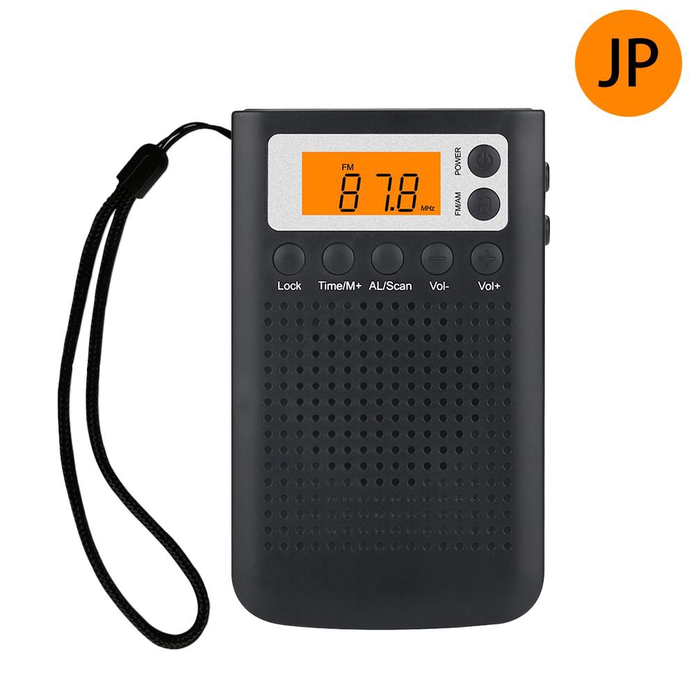 Mini Radio Portable Stereo Pocket Radio Speaker with Built-in Speaker Headphone Jack AM FM Alarm Clock Radio