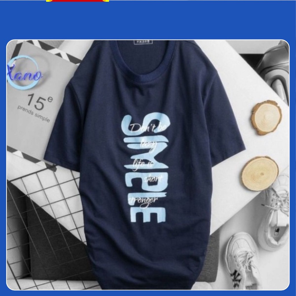 Áo Thun Nam Tay Lỡ Cotton Vải Mát Lạnh Giá Rẻ, Áo Phông Tee Basic Trắng Đen Kiểu Hàn Quốc | A01 -138 King.Shop.70