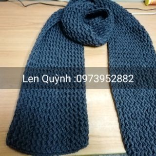 Khăn len đan kiểu zichzắc