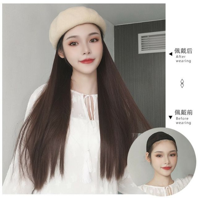 Tóc giả mũ nồi thẳng