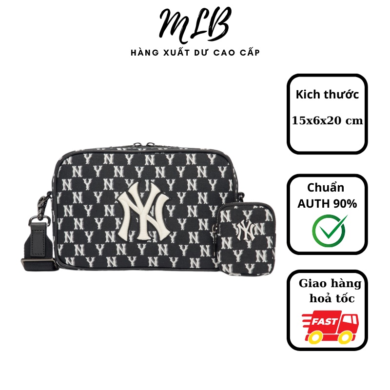 Túi MLB đeo chéo hoạ tiết monogram dành cho cả nam và nữ phong cách Hàn Quốc - Hùng Nón Hiệu