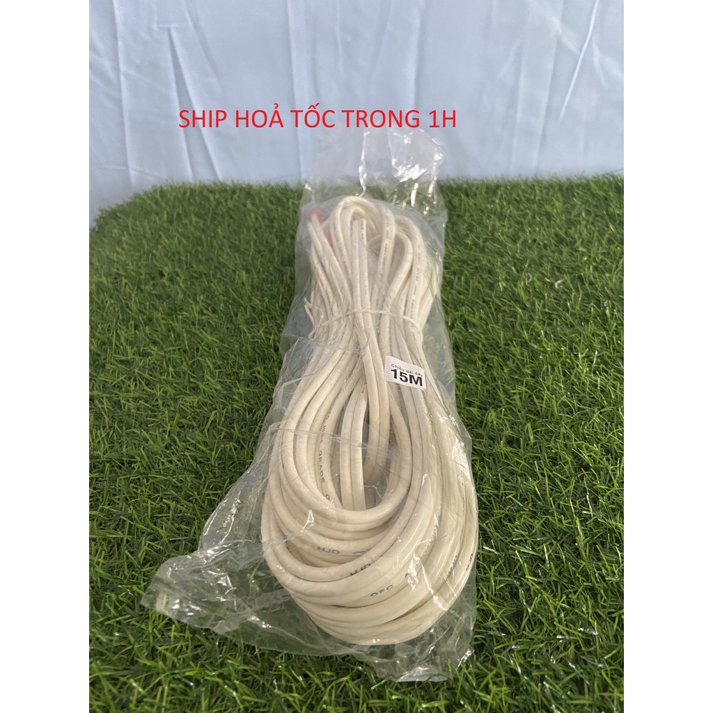 Cáp AV 4 đầu hoa sen cao cấp dài 15m, 20m dây đồng nguyên chất - Cáp AV 4 đầu hoa sen. Truyền tải âm thanh . HÀNG Y HÌNH