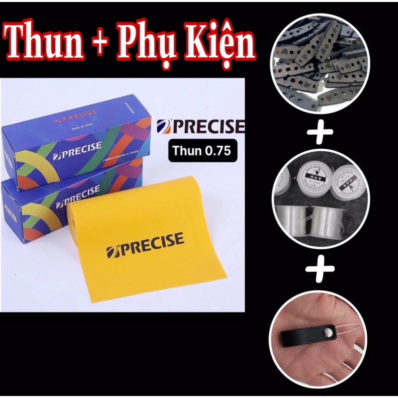 [FREESHIP] 1 Mét Dây Thun Precise V3 0.75mm Vàng ( Dây Thun Ná Cao Su 0.75 ) Cắt Theo Yêu Cầu