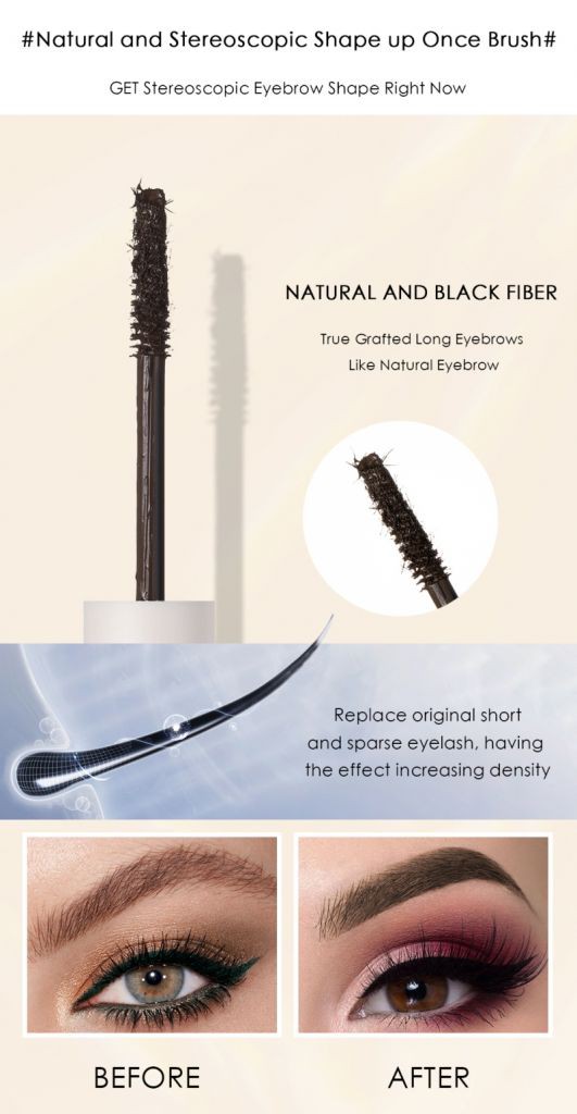 Mascara trang điểm chân mày Qjbest lâu trôi chống thấm nước và mồ hôi không lem nhòe