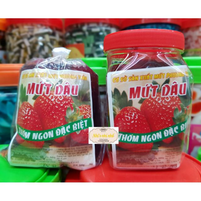 MỨT DÂU ĐÀ LẠT ( Gói& Hủ)