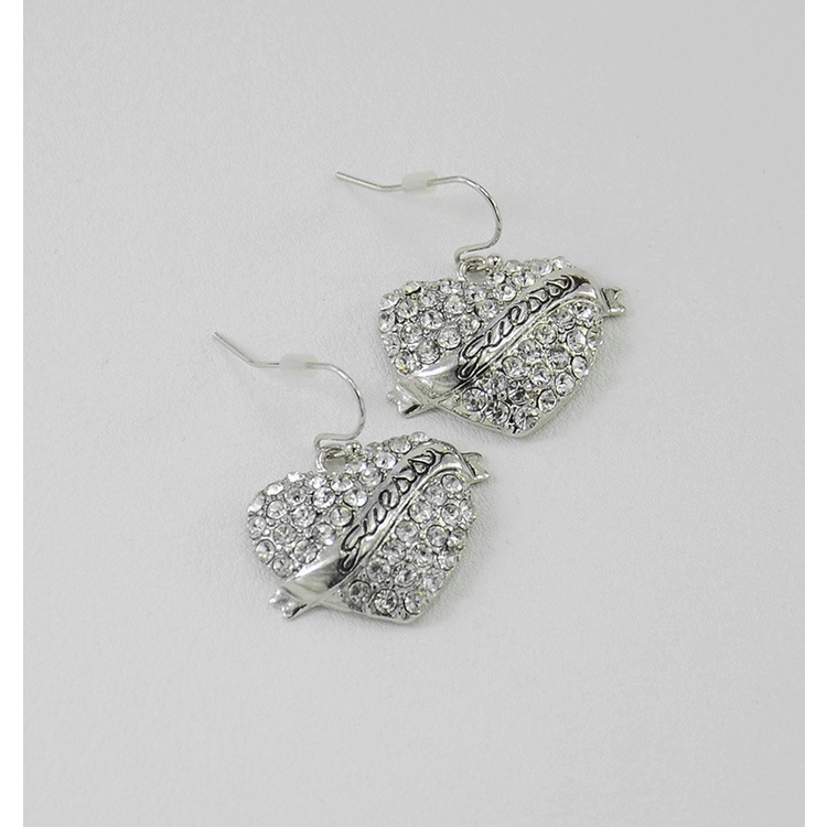 Khuyên Tai Hình Trái Tim Đính Đá Toàn Diện Phong Cách Âu Mỹ Thời Trang Mới Hỗn Hợp