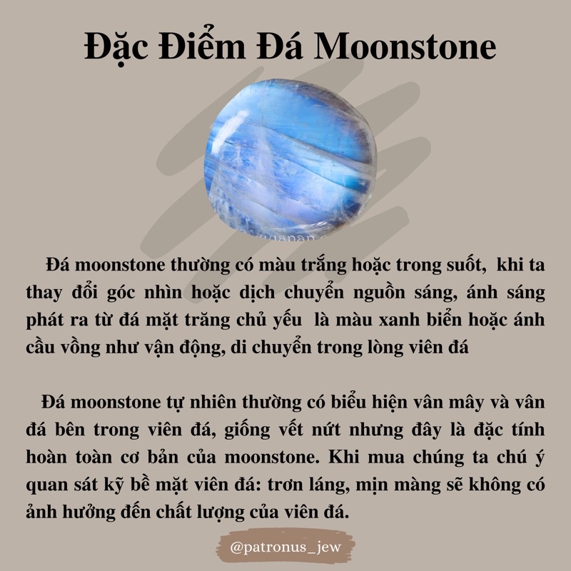 Nhẫn Jupiter Moonstone NJMTR22A Patronus