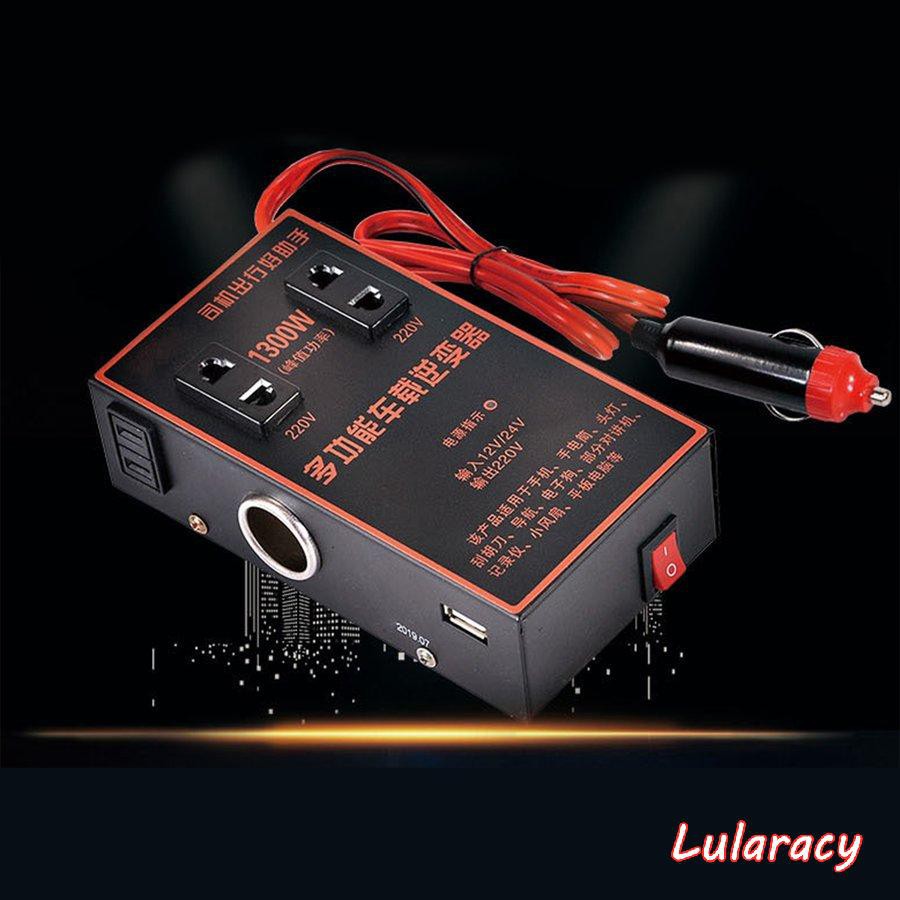 Bộ chuyển đổi điện áp 12v 24v sang 220v đa năng chất lượng cao cho xe hơi