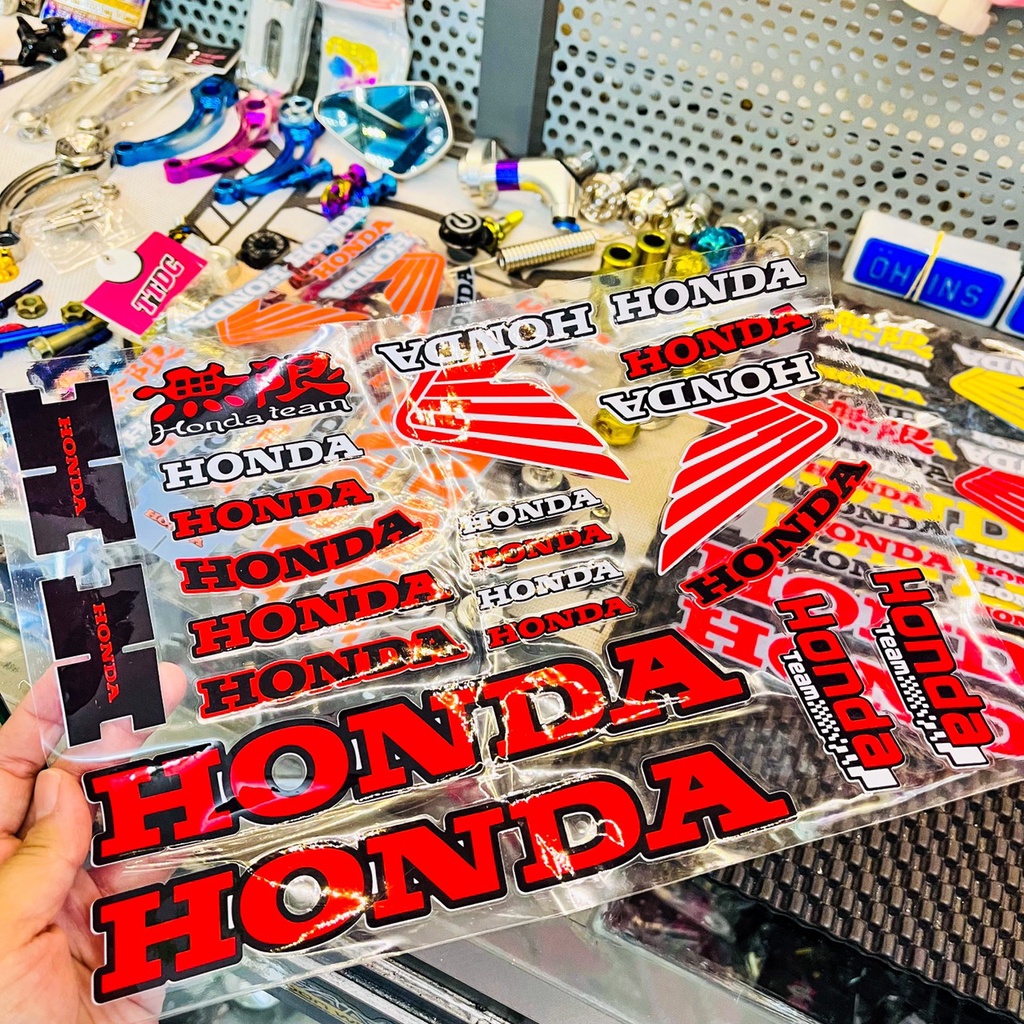 Tem Set Sticker Dán Chữ Honda ✌
