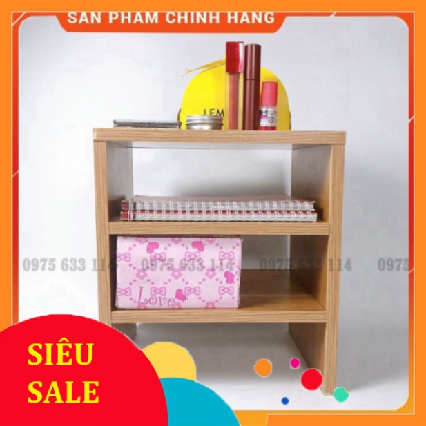 Kệ sách để bàn 💝FREESHIP💝 Giá sách gỗ mini đựng đồ, mỹ phẩm nhỏ gọn siêu xinh