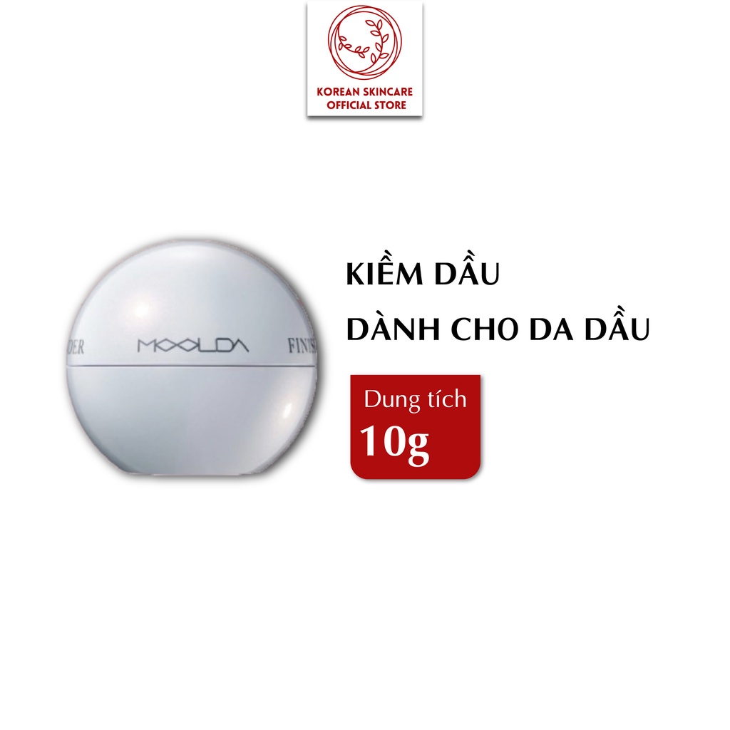 Phấn phủ cho da dầu Moolda 10g khóa ẩm, làm sáng da, giảm hiệu ứng bóng dầu lên đến 24h