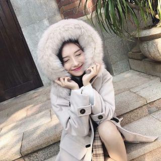 Áo dạ mũ lông