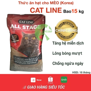 Thức ăn hạt cho mèo con trưởng thành CAT LINE bao 15kg