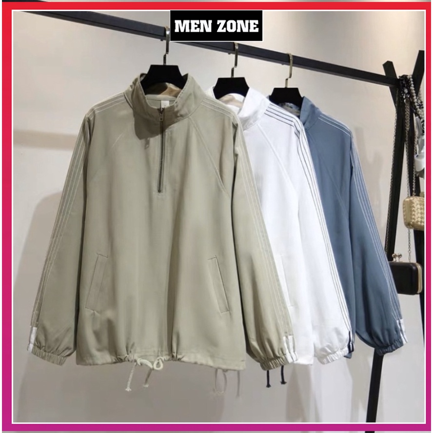 Áo Jacket Dù Chui Đầu Unisex Form Rộng Cực Đẹp, Áo Khoác Gió Nam Nữ Cao Cấp ,Đi Học Đi Chơi [GAQ]