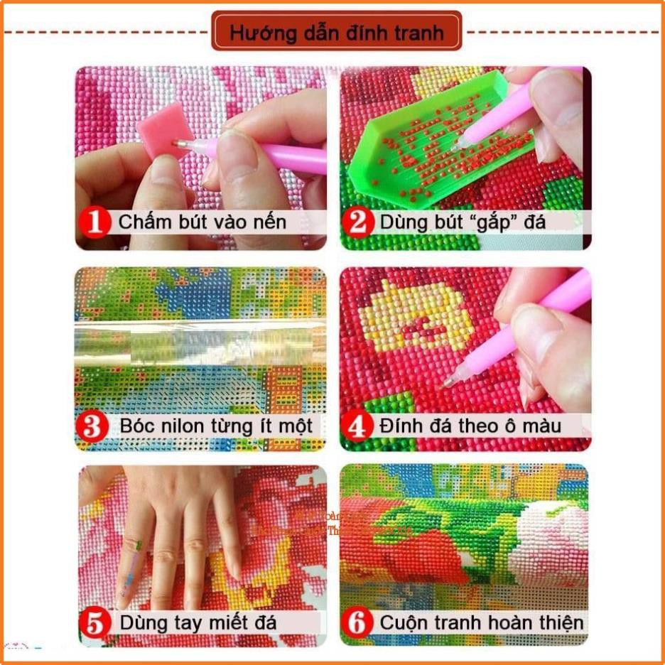 Tranh đính đá BỮA TIỆC LY. Kích Thước: 1m x 51Cm- 120 x 55Cm- 150 x 65Cm- 1704 x 75Cm
