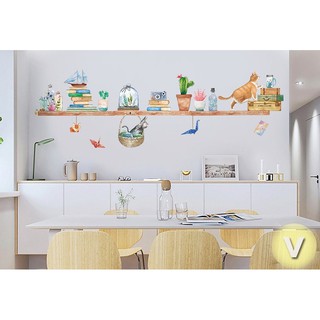 Decal dán tường Mèo con leo trèo