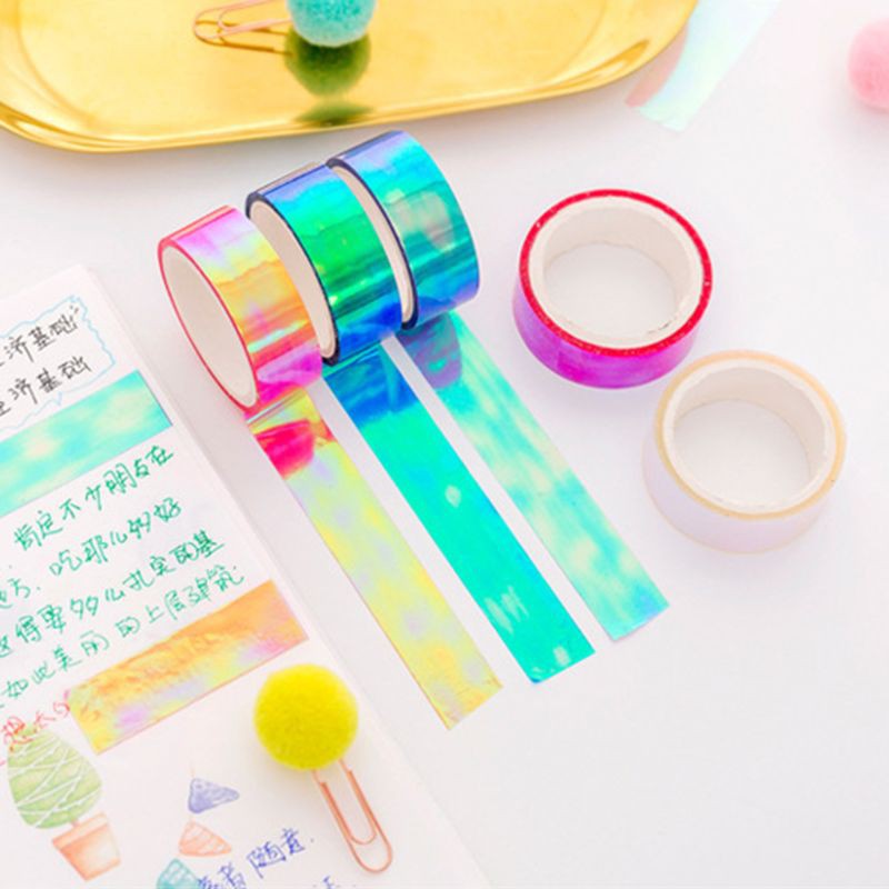 Cuộn Băng Keo Kim Tuyến Màu Cầu Vồng