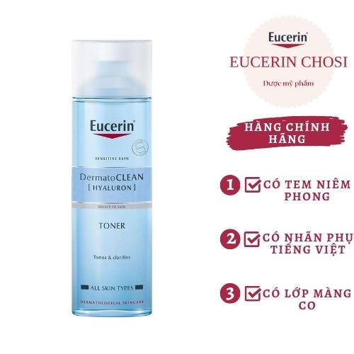Eucerin Nước Hoa Hồng Cho Da Nhạy Cảm Dermato CLEAN Clarifying Toner 200ml