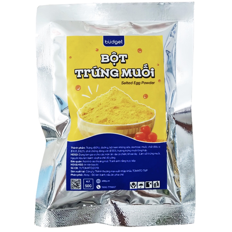 Bột trứng muối Budget TOMATO T&P 50g