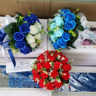 Bó hoa cô dâu, hoa cưới bằng sáp