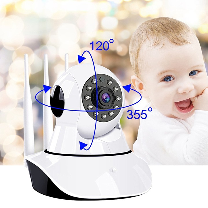 [Mã SKAMSALE03 giảm 10% đơn 200k] Camera App yoosee HD Wireless IP X8100 quan sát và báo động - xoay 360 độ