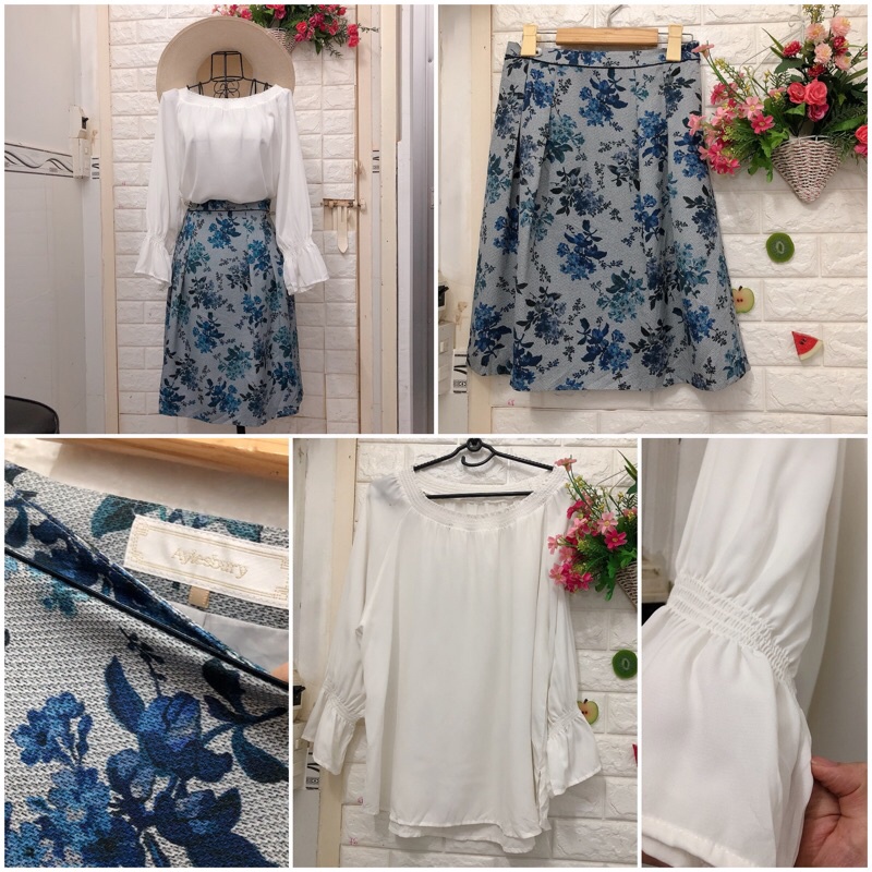 SET áo chân váy Hàn Nhật