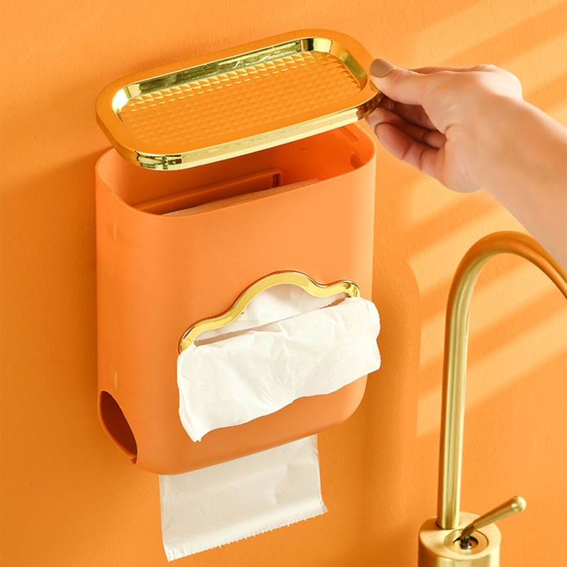 Giá Đỡ Cuộn Giấy Vệ Sinh Gắn Tường Siêu Chắc Màu Cam / Trắng Tiện Dụng Cho Nhà Bếp / Phòng Tắm