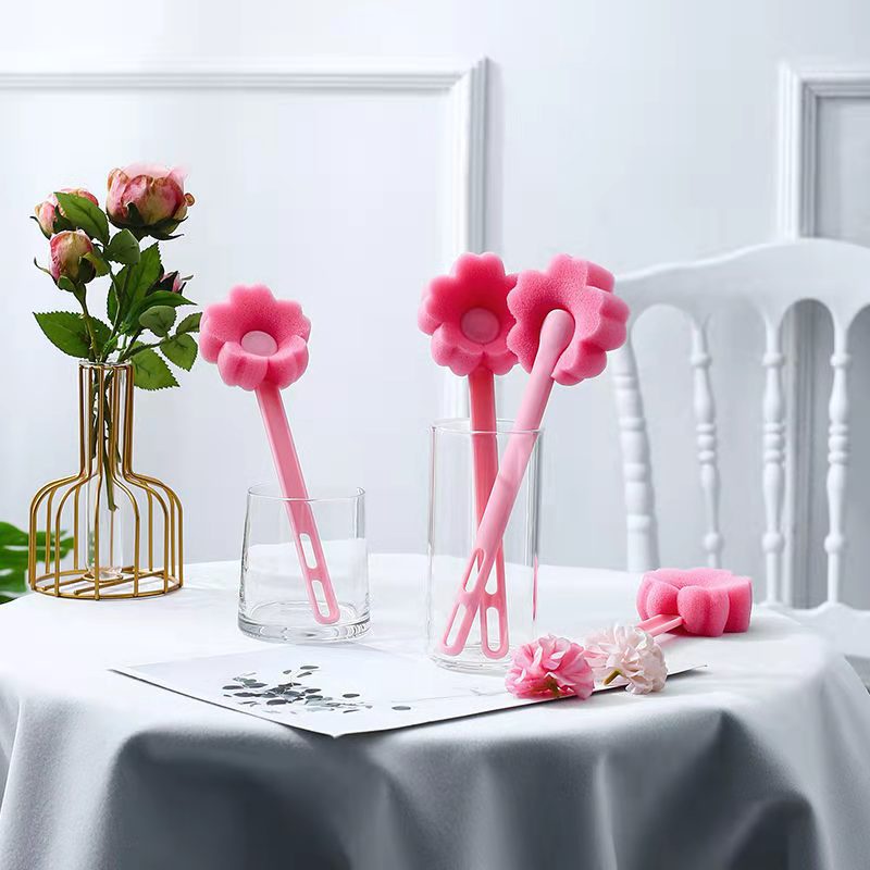 Bàn Chải Vệ Sinh Ly Cốc Có Tay Cầm Dài Tiện Dụng