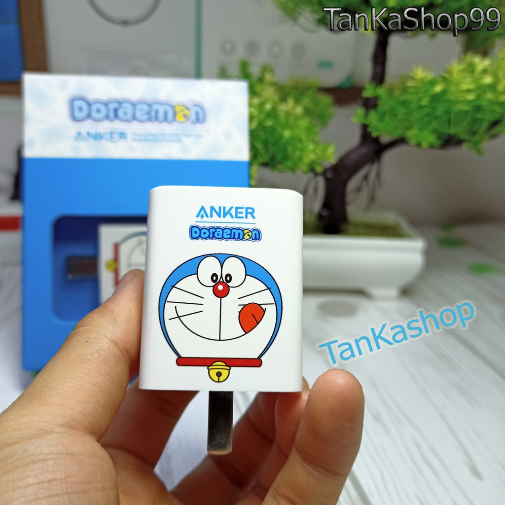 Củ Sạc Anker x Doraemon PowerPort III 65W Pod Lite - A2718, Hỗ Trợ Sạc Nhanh PD, Qc , PPS 65w