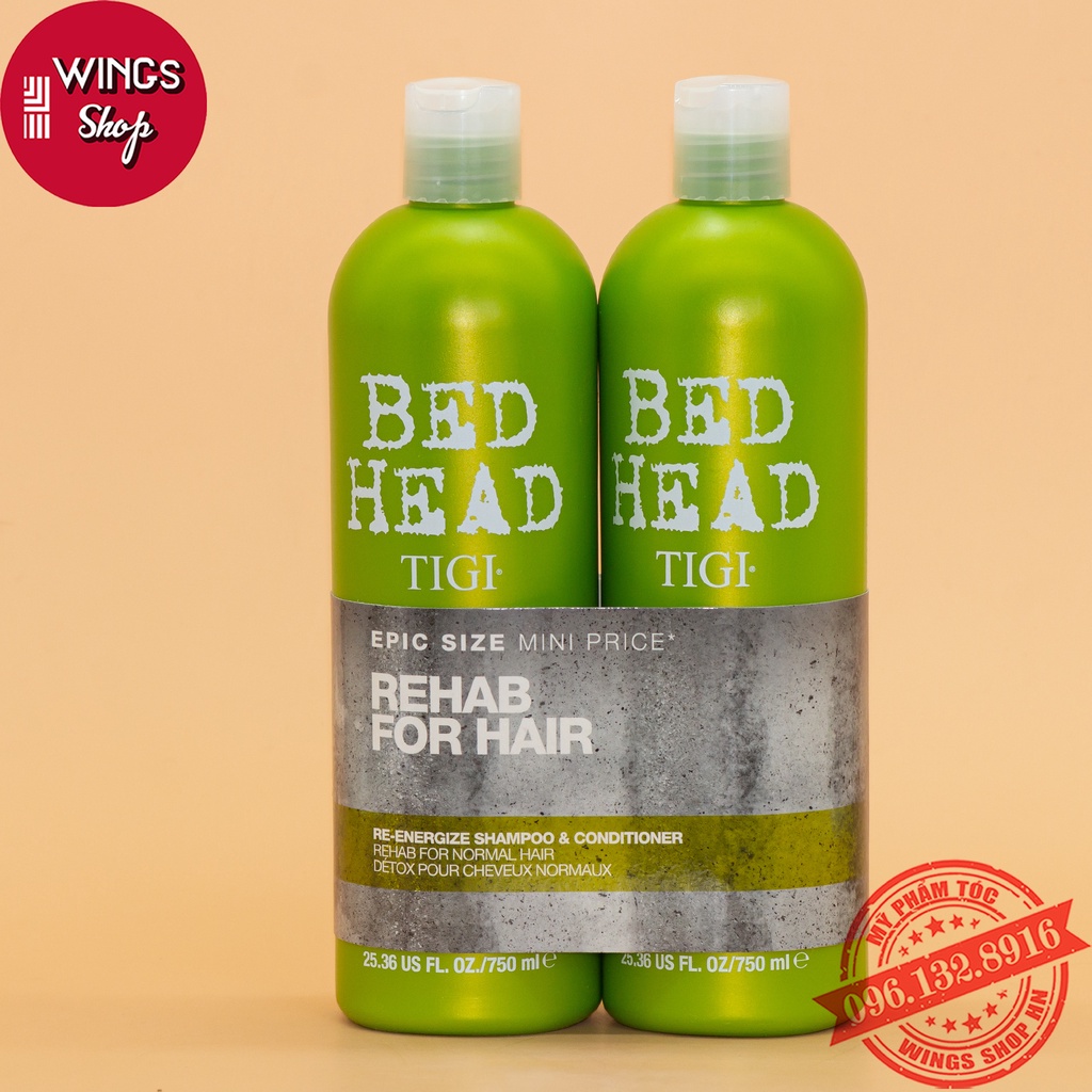 Cặp Dầu Gội Xả TIGI BED HEAD Đủ Màu - Phục Hồi Tóc Khô Xơ, Hư Tổn, Giảm Gãy Rụng | Hàng Chính Hãng