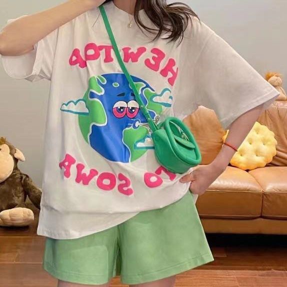 Set Đồ Thể Thao Ngắn Form Rộng Thời Trang Năng Động Cho Nữ