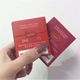 Set son Mini hình dáng Gói thuốc