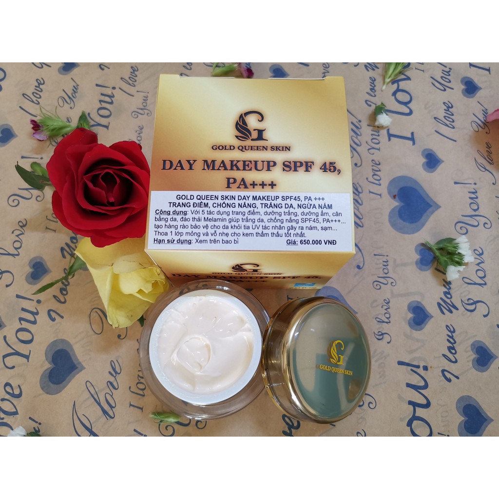 Kem dưỡng trắng da ban ngày (SPF45, PA+++) Gold Queen Skin