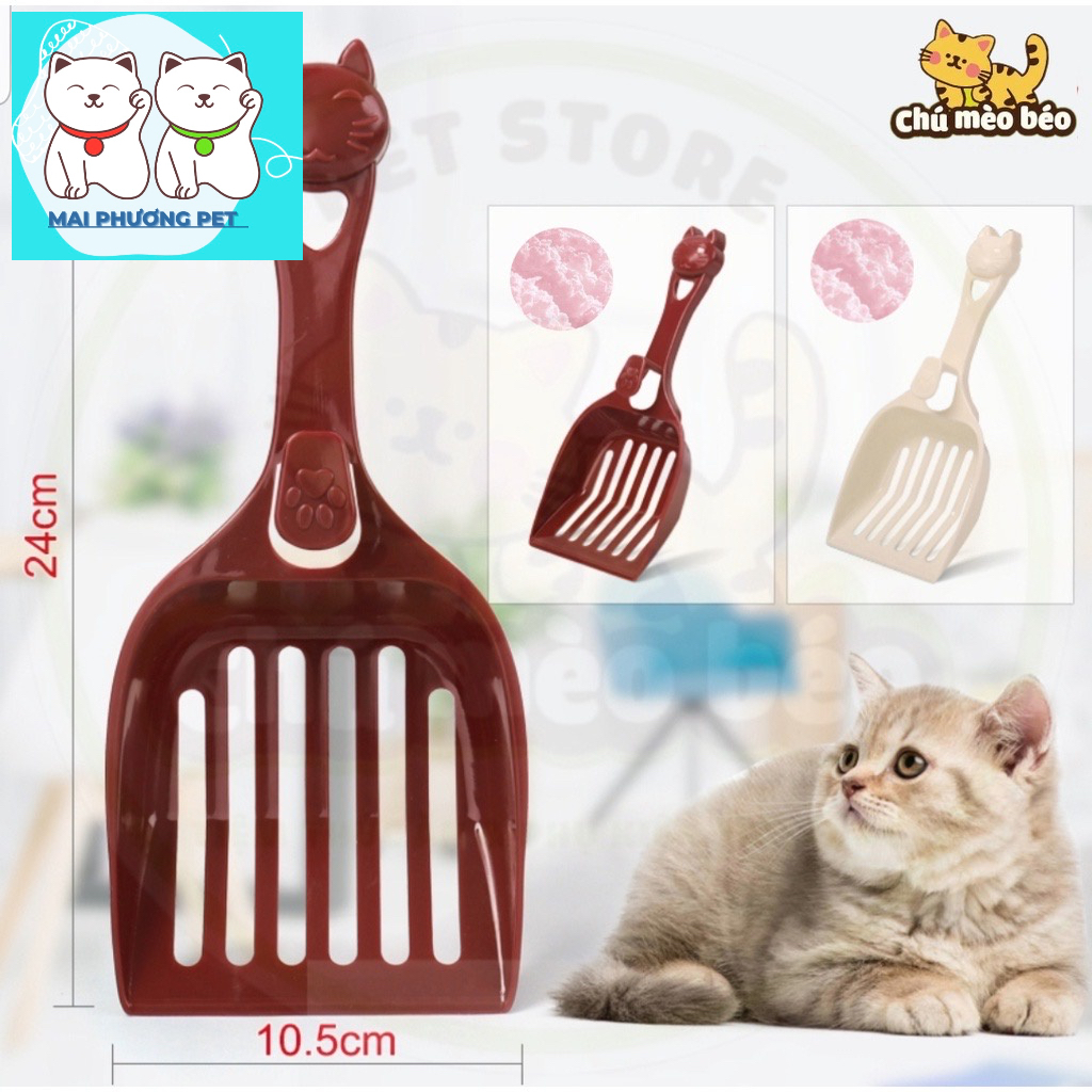 Xẻng xúc cát dọn chất thải tiện dụng dành cho mèo cưng