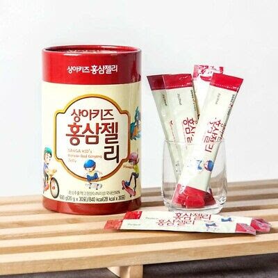 Thạch Hồng Sâm Baby Sanga Kid Korean Red Ginseng Jelly 600g - 30 Gói x 20g