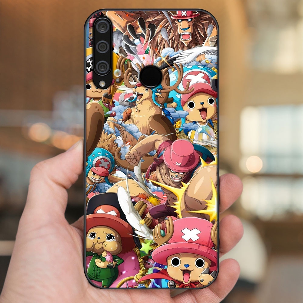 Ốp lưng Huawei Y6P viền đen in hình Chopper One Piece Đảo Hải Tặc