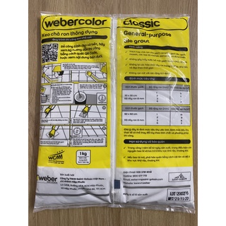 Bột chà ron màu trắng Thái weber
