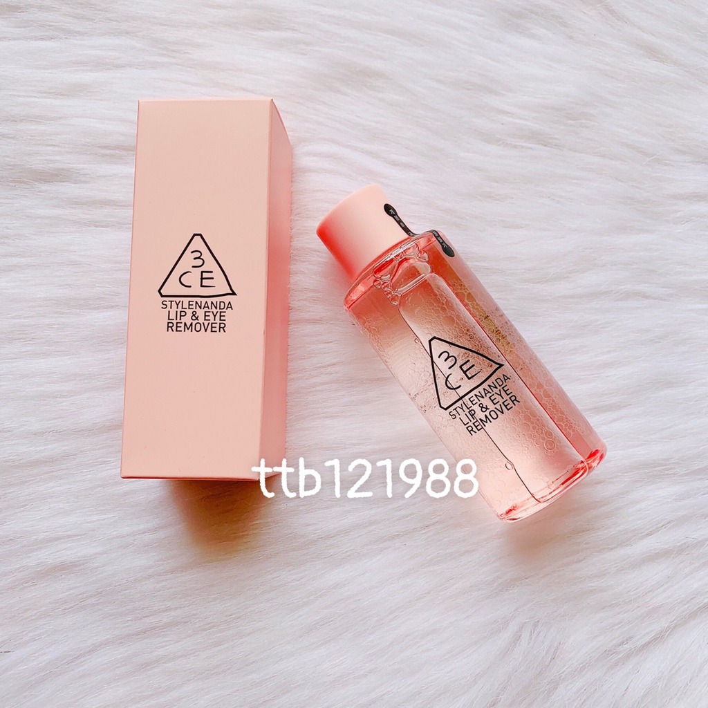 Nước Tẩy Trang Cho Mắt &amp; Môi Make-up 3CE Lip &amp; Eye Remover 150ml