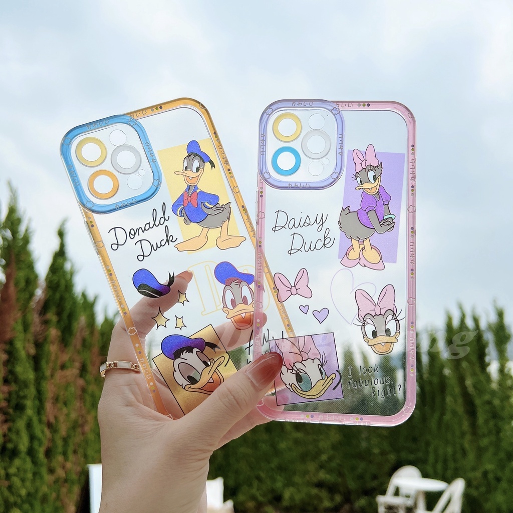 Ốp điện thoại tpu silicon mềm trong suốt in hình vịt donald cho xiaomi mi 11t redmi 10 9 9t poco m3 x3 gt note8