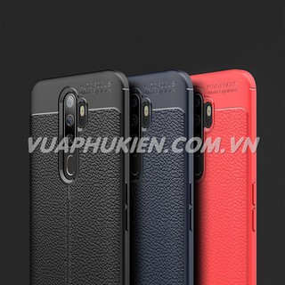 Ốp lưng Silicon dẻo giả da hãng Auto Focus cho Oppo A5 2020, Oppo A9 2020